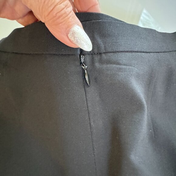 Designer Column Skirt Deep Black PETITE - Picture 4 of 8